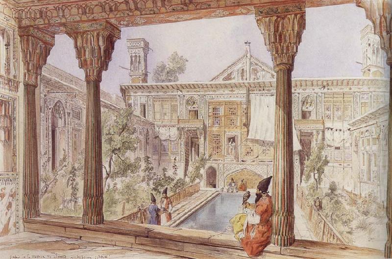 Jean-Paul Laurens Palace of the French Mission in Teheran china oil painting image